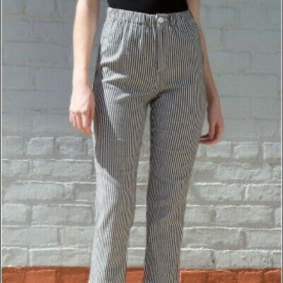 Brandy Melville Pants - Brandy Melville Tilden Pants O/S Lightweight Skinny Striped Blue White NWD  B90